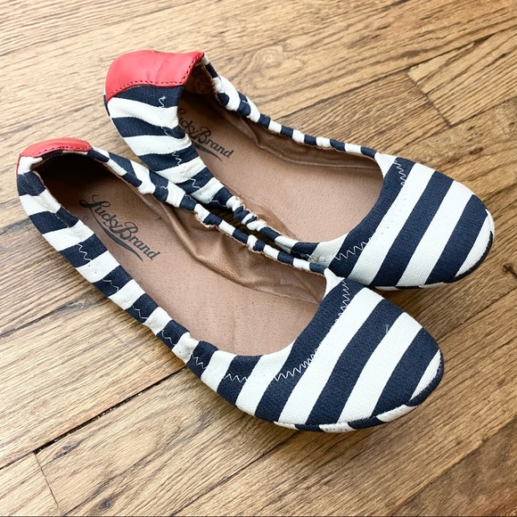 Lucky Brand Shoes - Lucky Brand Erin Striped Flats 7